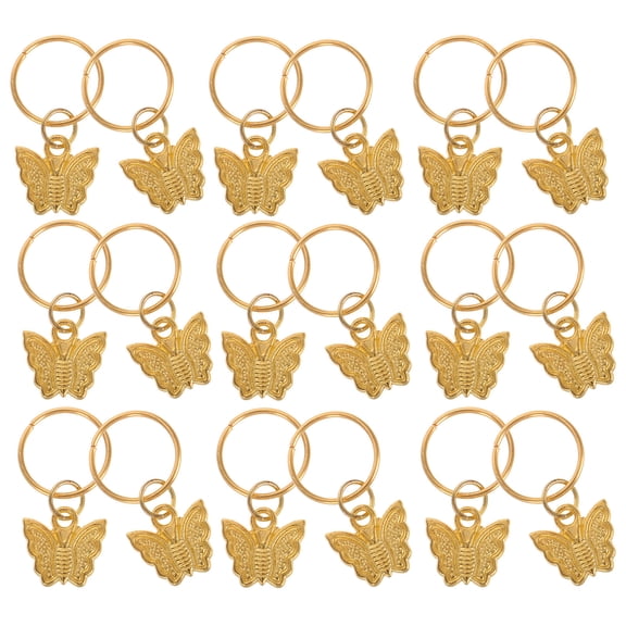 AURARMLET 20Pcs Butterfly Braid Accessories Golden Hair Jewelry Easy Styling Hair Clips for Stage and Special Occasions