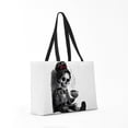 thumbnail image 7 of CafePress - Sitting And Holding A Steaming Cup Of Coffee - Large Weekender Tote, 7 of 7