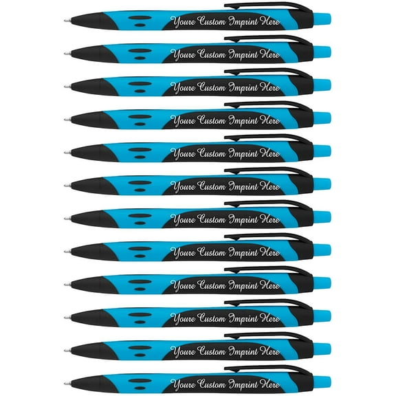 Your Name Custom Printed on our Bentley Rubberized Two-Tone Soft Touch Ballpoint Pen a stylish, premium pen, black ink, medium point. Box of 12 - PERSONALIZED FREE