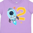 thumbnail image 4 of Inktastic Rocket Space Ship Happy Second Birthday Boys or Girls Toddler T-Shirt, 4 of 5