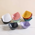 thumbnail image 3 of Creative Square Sauce Dishes - Set of 4 Yuanbao Style Dipping Bowls(Red,4), 3 of 6