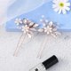 thumbnail image 3 of 2 uds horquillas para el pelo de novia accesorios para el cabello perlas accesorios para el cabello de novia peineta para el pelo de boda para mujeres y niñas oro rosa JM, 3 of 5