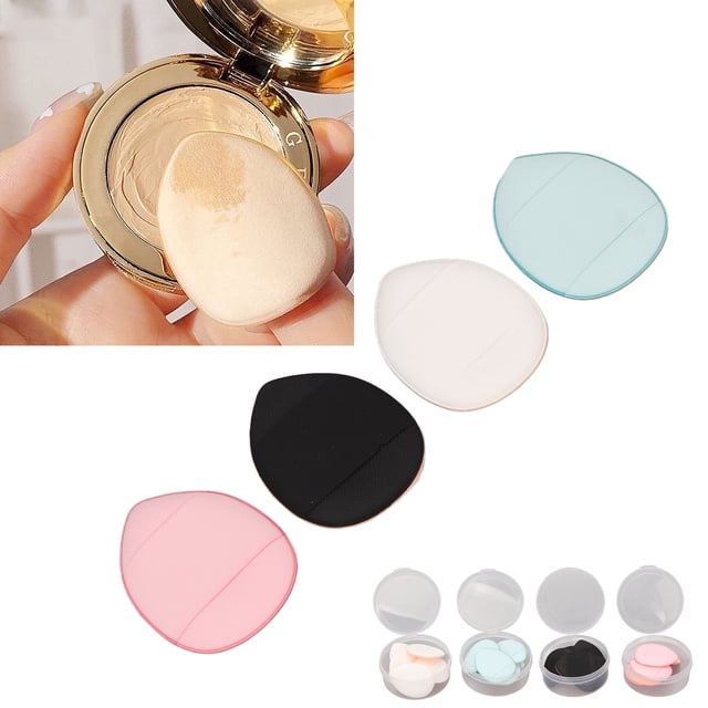 Puff Cosmética, Almohadilla de Polvo Sponge 4 Colores para la Cara