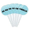 thumbnail image 1 of Ardelia Cupcake Picks Toppers - Set of 6 - Blue Speckles, 1 of 1