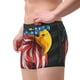 thumbnail image 2 of Balery Eagle Head With American Flag Calzoncillos bóxer para hombre, ropa interior de algodón suave y transpirable con cinturilla de nailon-X-Large, 2 of 5