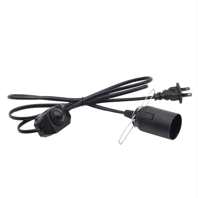 / US Plug AWG Switch ming Cable E27 Light Modulator Lamp Line me Enchufe negro de la UE