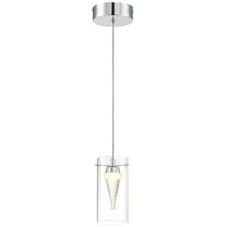 George Kovacs Funnel Cloud 4"W Chrome LED Mini Pendant Light