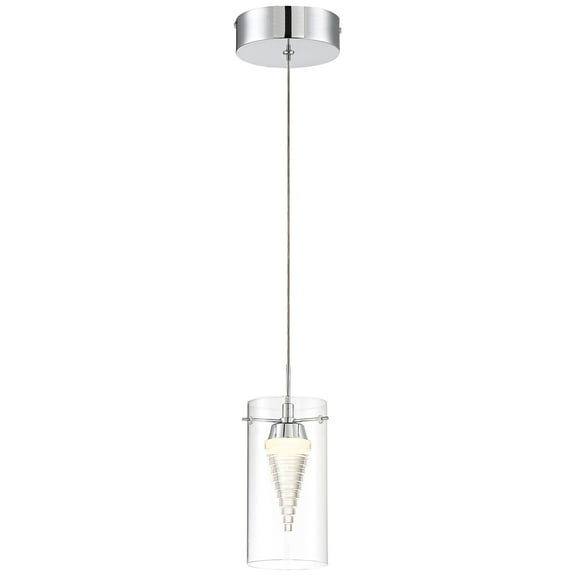 George Kovacs Funnel Cloud 4"W Chrome LED Mini Pendant Light