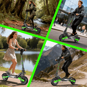Electric Scooter for Adults,48V 23.4AH 40Miles Long Range 1200W E-Scooter for Adults,Top Speed 30MPH Commuting E-Scooter with 11Off Road Tires, Full Suspension