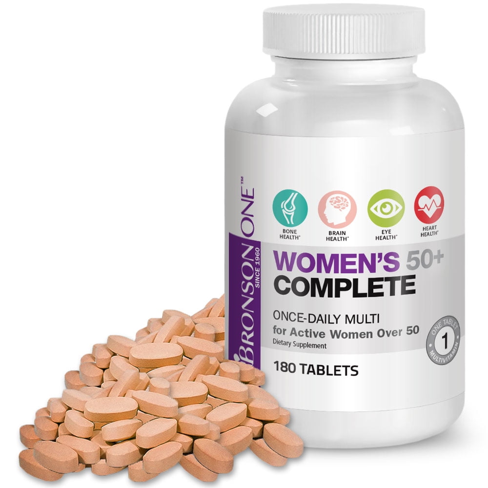Bronson ONE Daily Women's 50+ Complete Multivitamin Multimineral, 180