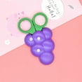 thumbnail image 2 of HOARBOEG Cute Fruit Scissors Set Carrot Banana Grape Strawberry Shape With Protective Cover Children's Paper Cutting Tools Safe, 2 of 3