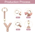 thumbnail image 3 of Uxcell Bling Car Rear View Mirror Charm Initial Letter Interior Decoration Hanging Crystal Ornaments for Women DIY Y Letter, 3 of 6