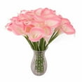 thumbnail image 2 of 10Pcs/Set Fake Flower Decor Real Touch Simulated Faux Leather Long Stem Bridal Artificial Calla Lily Flower for Wedding, 2 of 7