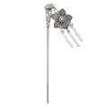 thumbnail image 1 of 5xVintage antiguo chino pelo borla cuelga boda nupcial Pin 9 5 piezas, 1 of 8