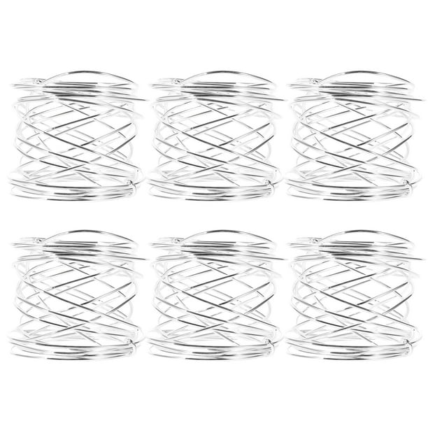 GOOHOCHY 6 anillos para servilletas, porta servilletas para mesa de comedor, anillos para servilletas de fiesta, centros de mesa.