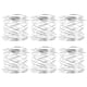 thumbnail image 1 of GOOHOCHY 6 anillos para servilletas, porta servilletas para mesa de comedor, anillos para servilletas de fiesta, centros de mesa., 1 of 8