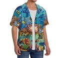 thumbnail image 2 of Fotbe Sea World Camisa Estampada de Manga Corta para Hombre, Casual de Verano, Estilo Playero, Sin Arrugas-3X-Large, 2 of 5