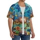 thumbnail image 2 of Fotbe Sea World Camisa Estampada de Manga Corta para Hombre, Casual de Verano, Estilo Playero, Sin Arrugas-Small, 2 of 5