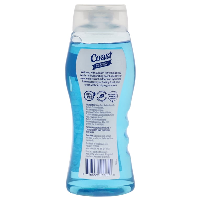 Coast, Hair & Body Wash, 18 fl oz, Classic Pacific Force Scent