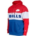 thumbnail image 2 of Men's New Era Royal/Red Buffalo Bills Colorblock Throwback Pullover Hoodie, 2 of 3