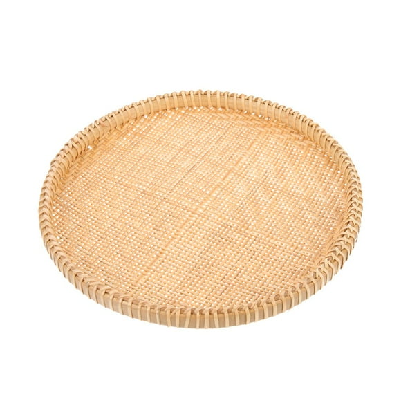 Basket Food Kitchen Serving Bread Dried Vegetables Holder Wicker Holders Snack Storage Handmade Fruit Stand Tray