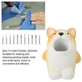 thumbnail image 3 of Resin Animal Pen Pencil Holder Cute Cartoon Multi Functional Large Capacity Storage for Home Office, 3 of 7