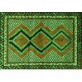 thumbnail image 1 of Ahgly Company Machine Washable Indoor Rectangle Persian Green Traditional Area Rugs, 4' x 6', 1 of 1