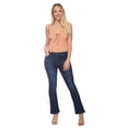 thumbnail image 2 of Women Vintage Inspired High Rise Waist Straight Leg Bootcut Mom Jean, 2 of 6