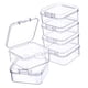 thumbnail image 4 of 6 mini cajas de almacenamiento de joyas transparentes cuadradas con tapa, estuche organizador para M, 4 of 9