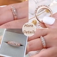 thumbnail image 5 of Newshe Jewellery Wedding Bands for Women 925 Sterling Silver Eternity Ring Round 18K Rose Gold Plated CZ Size 6.5, 5 of 7
