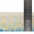 thumbnail image 3 of Rugs.com Jill Zarin Outdoor Collection Rug – 2' x 8' Runner Yellow And Aqua Flatweave Rug Perfect For Hallways, Entryways, 3 of 9