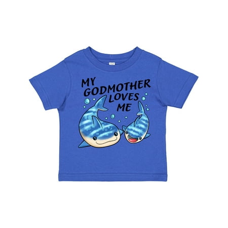 

Inktastic My Godmother Loves Me- Whale Shark Gift Toddler Boy or Toddler Girl T-Shirt