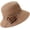 Brown, variant on CoCopeaunts Summer Straw Bucket Hat for Women Flower Belt Beach Fisherman Hat Outdoor Sun Protection Breathable Bucket Cap