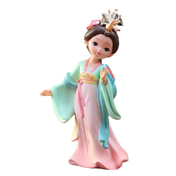 Maoww Chinese Beauty Statue Collectible Lady Sculpture for Party Shelf Living Room Yang Guifei Yang Guifei