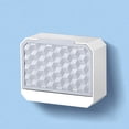 thumbnail image 4 of Inteprter Nueva caja de jabón de esponja con tapa Estuche de almacenamiento de drenaje montado en la pared Organizador de para baño de cocina Juegos de accesorios de baño 1 Gitter grau Inteprter HA003968-02, 4 of 6