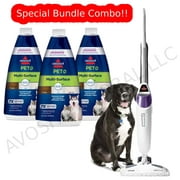 Bissell Power Fresh® Pet Steam Mop Hard Floor Steam Cleaner (19404)+ Bissell PET Multi-Surface with Febreze Formula (3-pack)(22959) (combo)