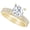 Yellow Gold, variant on 1 Carat Platinum Princess Cut LAB GROWN Diamond Cut To Perfection Princess Diamond Wedding Bridal Set (Color E-F Clarity VS2-SI1) Size: 9