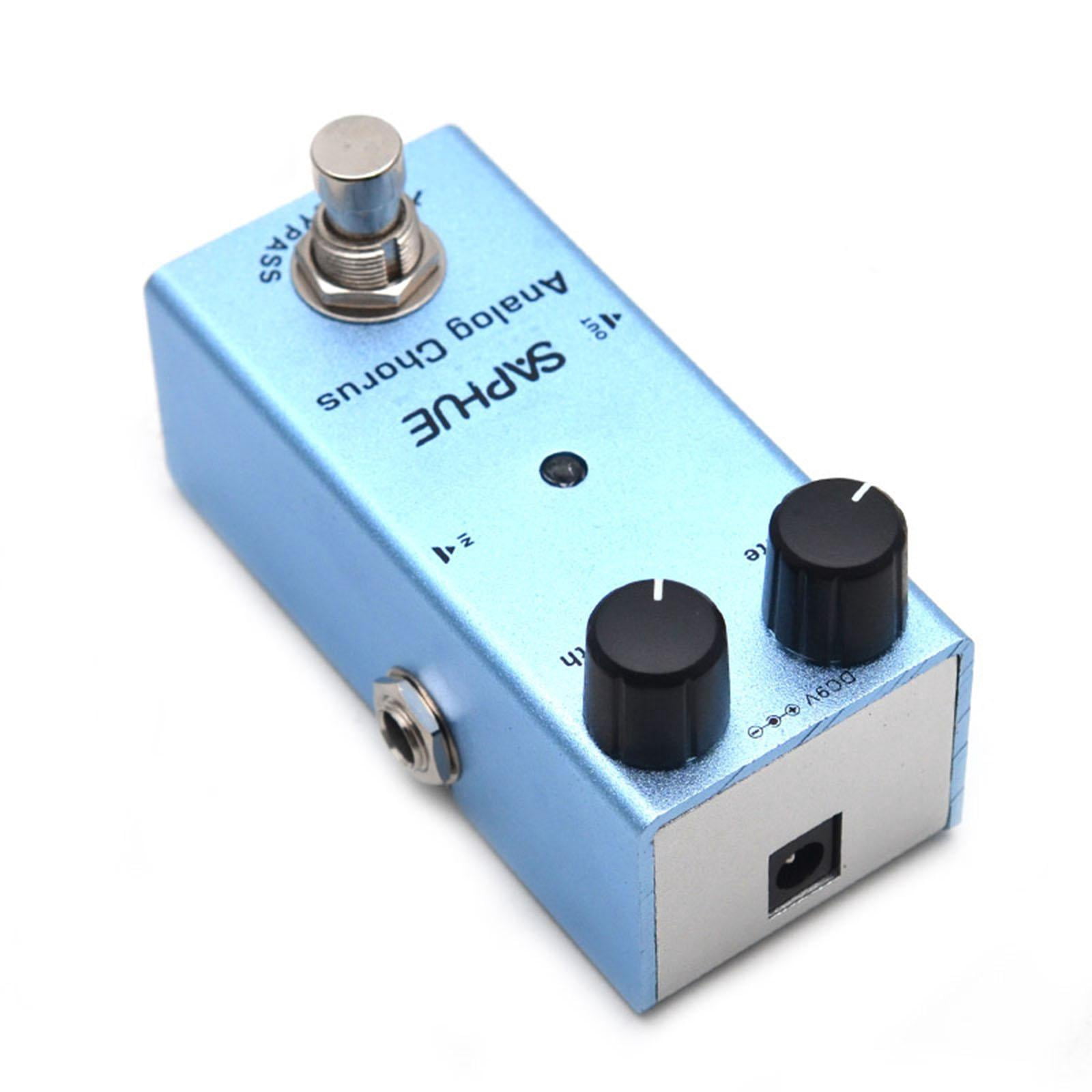 LeeQinersw Guitar Pedal 9V DC Guitar Effect Pedal Accessories with Metal Shell for Electric for Analog Chorus