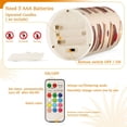thumbnail image 5 of Yayeee Flameless Candles with Remote Flickering Battery Operated Multi Color Changing, Orange Halloween Ghosts, 5 of 7