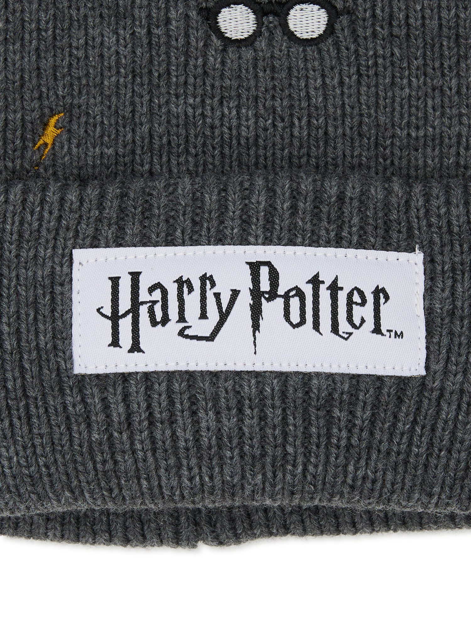 Warner Bros Harry Potter Spectacular Intarsia Knit Beanie Grey