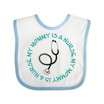 Inktastic My Mommy is a Nurse Boys or Girls Baby Bib