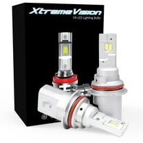 Xtremevision VX 9007 LED Headlight Bulbs - 6500K Xenon White, 8000 Lumens, 16W LED