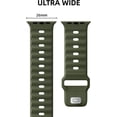 thumbnail image 4 of Bandas deportivas compatibles con Apple Watch Ultra 2 Band/Apple Watch Ultra Band 49 mm, 45 mm, 44 mm, 42 mm para hombres, pulseras de silicona suave, correa de repuesto impermeable para iWatch Series, 4 of 4
