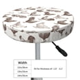 thumbnail image 4 of Round Bar Stool Seat Covers, Chickens Elastic Round Chair Cover Stool Seat Slipcover Bar Stool Cushions Round Pad for 12-14 inch, 4 of 7
