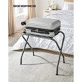 thumbnail image 3 of Luggage Racks for Guest Room Folding Suitcase Stand for Bedroom Steel Frame Luggage Stand Gray, 3 of 9