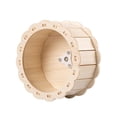 thumbnail image 4 of hengtong Hamster Wooden Running Wheel Cage Accessories Noiseless Roller Treadmill Hamster 15cm, 4 of 7