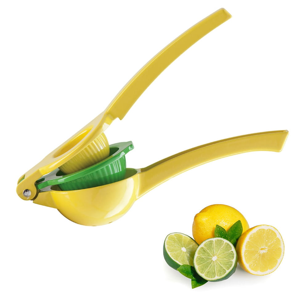 yellow Lemon Squeezer Manual Juicer Lemon Lime Squeezer Citrus Press Lemon Juicer Lime Juicer Manual Handheld Juicer Press for Citrus Lemon Lime