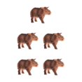thumbnail image 2 of Justharion Amusant et Éducatif Simulation Animaux Figurines Jouets pour Enfants Rhinocéros 5Set, 2 of 6