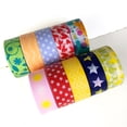 thumbnail image 2 of WHAMVOX  5 Rolls Paper Tape Dahong Love DIY Decorative Adhesive for Crafts, 2 of 8