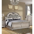 Antique Platinum Sleigh Cal King Bedroom Set 2Pcs B9506 Mcferran ...